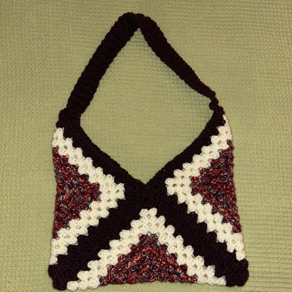 Handmade Crochet Small Shoulder Bag